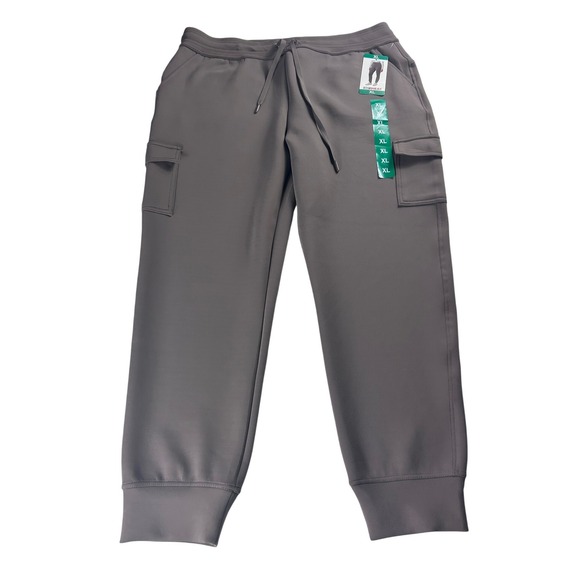 32 Degrees Heat Tan Cargo Jogger Pants Size XL Elastic Waist Drawstring NEW - Picture 3 of 10